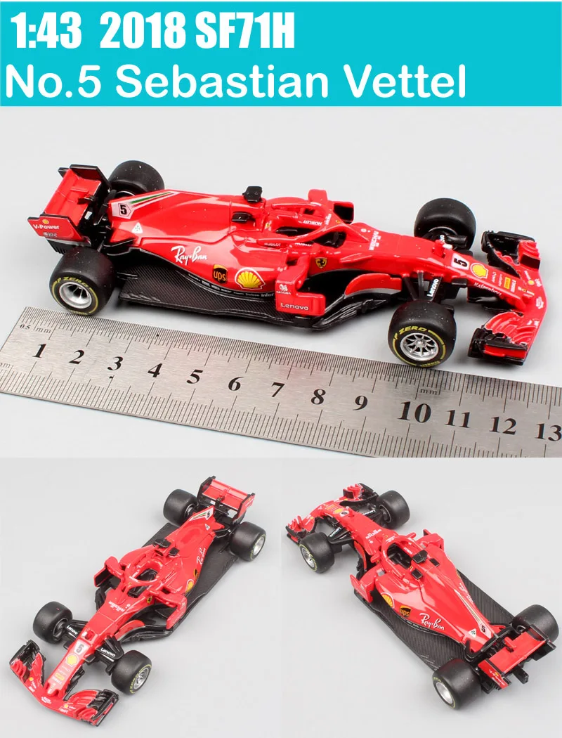 SF71H No5 Seba 1/43 масштаб bburago SF90 No#16 Charles Leclerc No#5 Sebastian SF71H SF70H RB14 Diecasts& Toy Vehicles гоночный автомобиль модель дети - Цвет: SF71H No5 Seba