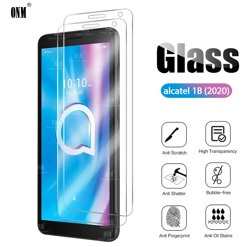 

2Pcs Alcatel 1B Tempered Glass For Alcatel 1B 2020 Screen Protector For Alcatel 1B 2020 Protective Glass Film