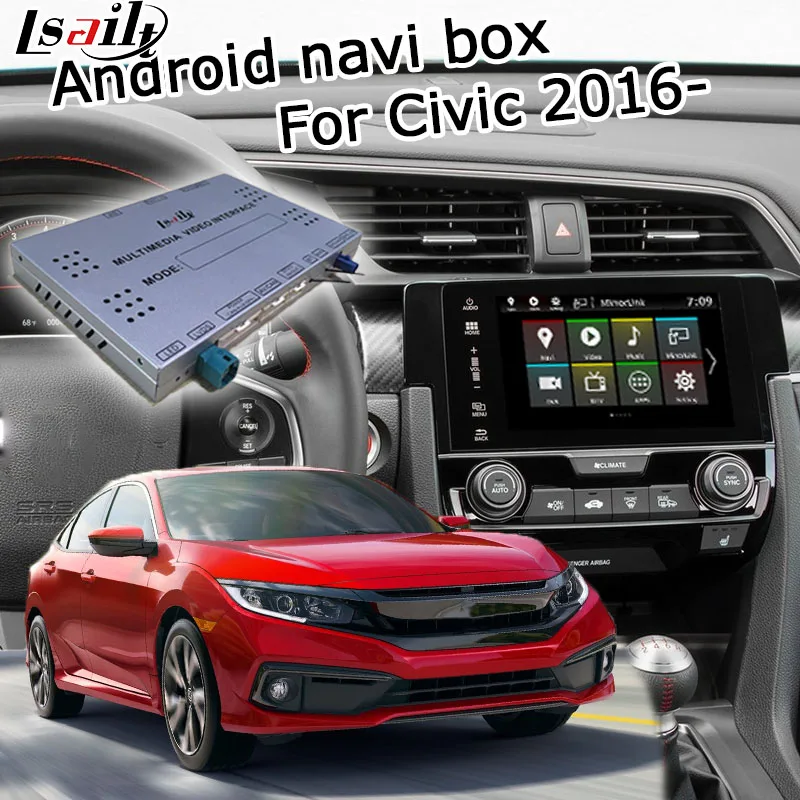 Интерфейсная коробка для Android / carplay Honda Civic FC FK 2016 интерфейсная видео GPS навигация
