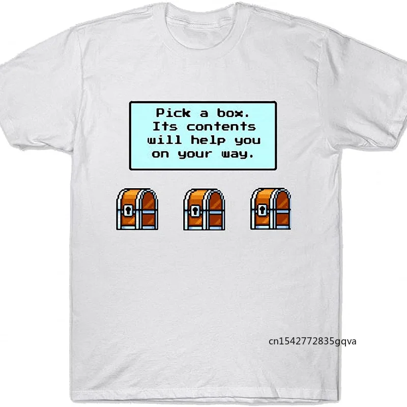 

Treasure Treasure Box Printed White T-shirt Summer Unisex Tops Casual Loose Soft Short Sleeve Best Seller