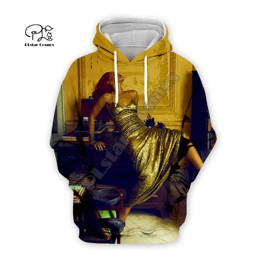 

PLstar Cosmos HipHop Popular Singer Rihanna NewFashion Funny Tracksuit Casual 3DPrint Hoodies/Sweatshirt/zip/jacket Men/Women C4