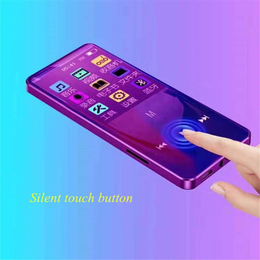 Newest JS-08 8GB MP3 Touch Key Sport Bluetooth HIFI Music Player Super-long Standby With E-Book FM Radio Support TF Card | Портативная