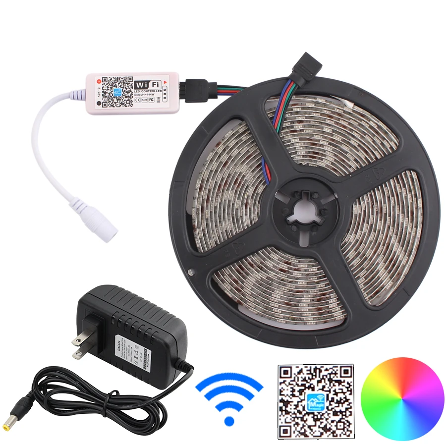 Светодиодная лента RGB 12 В Wifi неоновая лампа Ambilight TV контроллер адаптер питания для