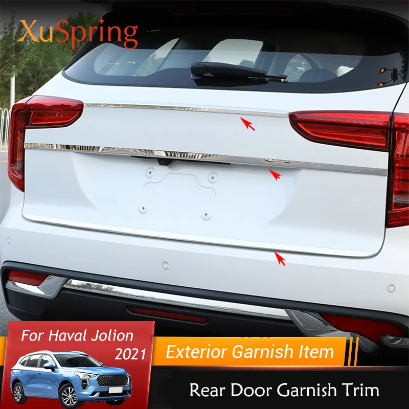 

Автомобильная репутация для багажника, заднего бампера, заднего бампера, отделка двери, наклейки, полоса, украшение, Стайлинг для Haval Jolion 2021 ...