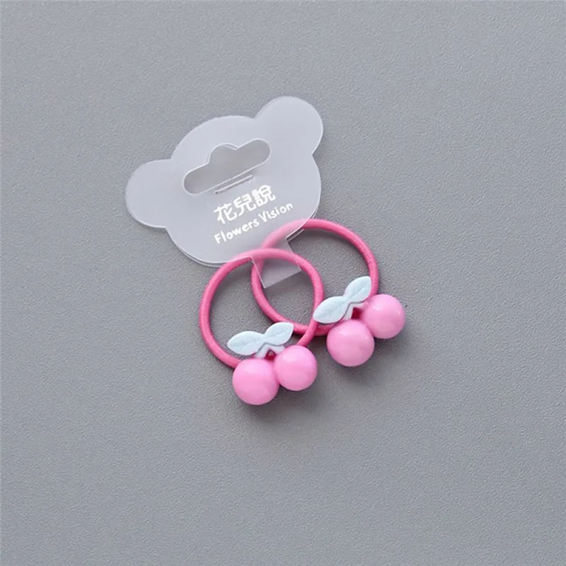 Детские резинки для волос милые эластичные повязки с мультяшными цветами