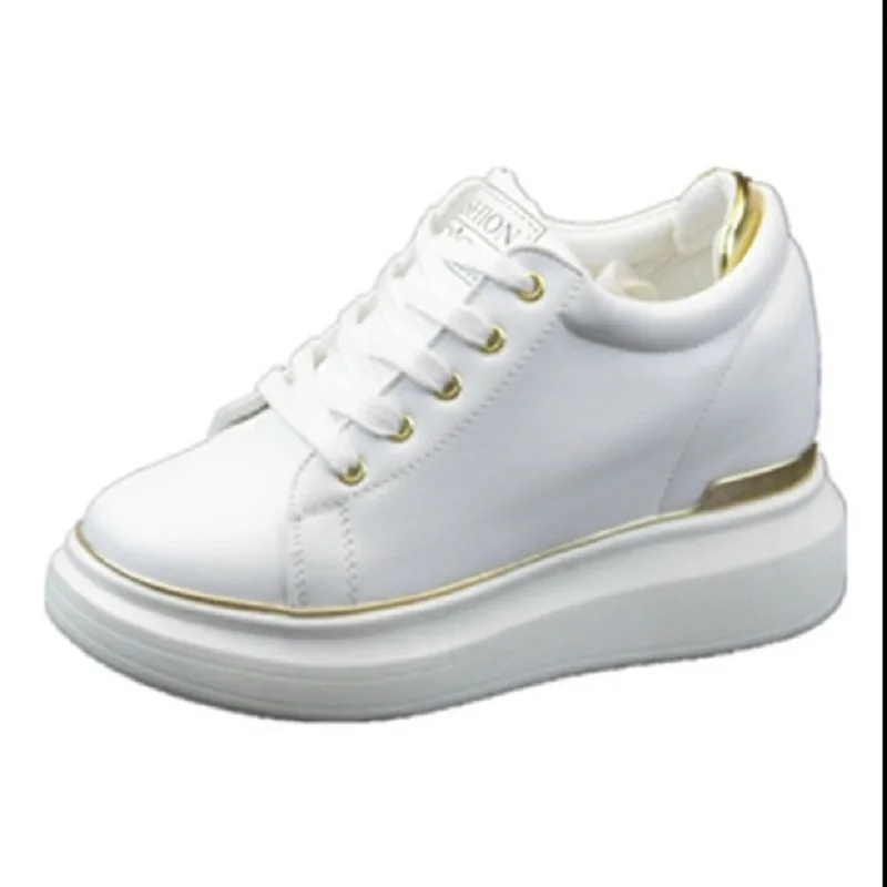 

Women's platform shoes 2019 new women's all-in-one ulzzang high rise running vulcanized shoes