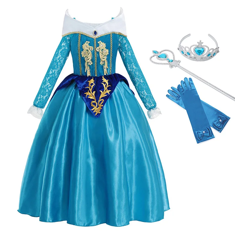 

YOFEEL Aurora Dress Up Costumes for Girl Pink Sleeping Beauty Princess Costume Kids Christmas Party Birthday Fancy Dress
