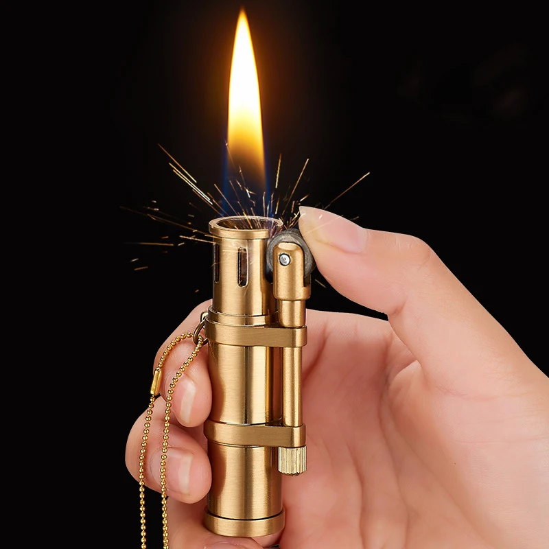 Ветрозащитная Ретро бензиновая зажигалка необычные зажигалки курительные