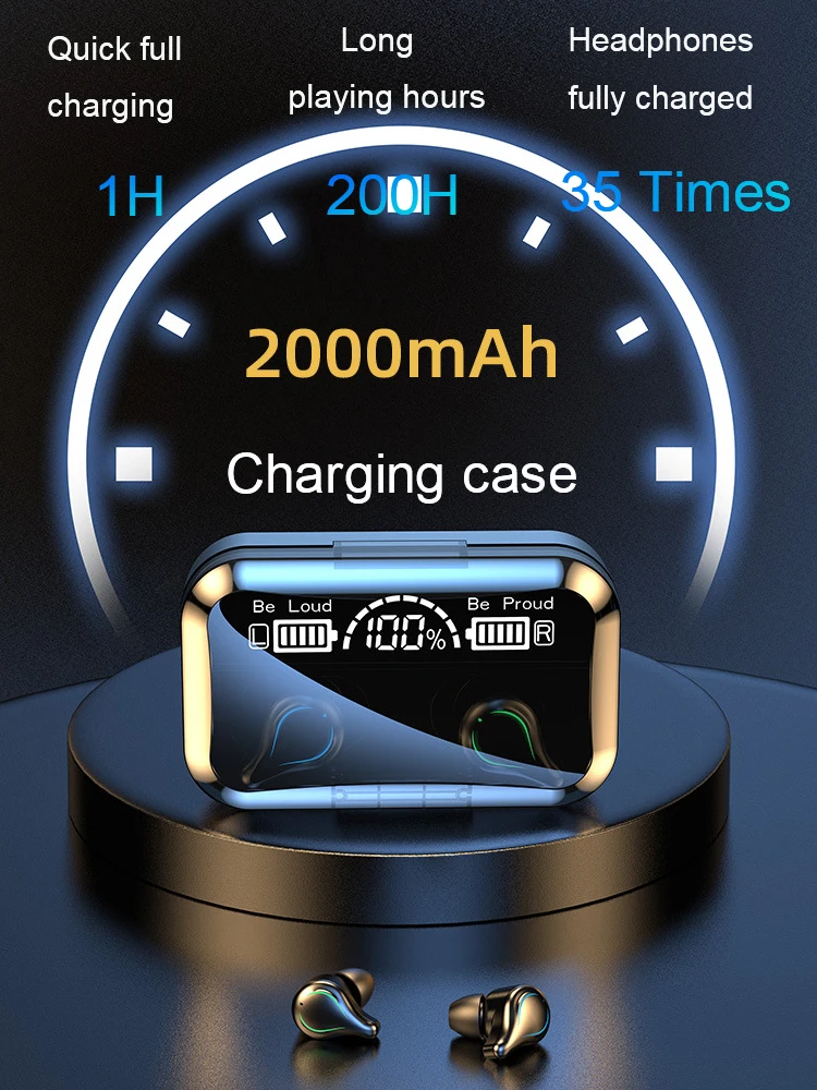 

TWS Wireless Headphones Bluetooth 5.1 Earphone HIFI In-Ear Sports Running Touch Control Headset wireless earphones Smart Phones