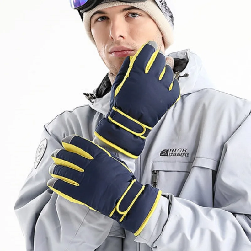 Skiing Thermal Safety Gloves Men Water Wind-Proof Screen Touch Winter Protective Warm Cold Resistant Outdoors Climb Hiking | Безопасность