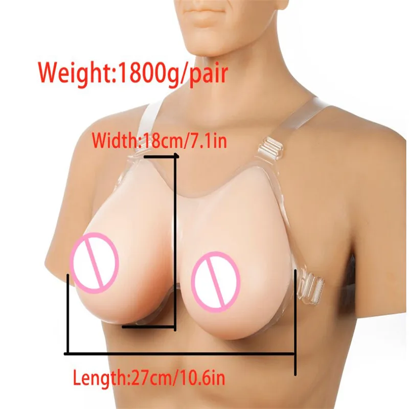 2020 1800 г силиконовые искусственные формы груди с плечевыми лямками для косплея