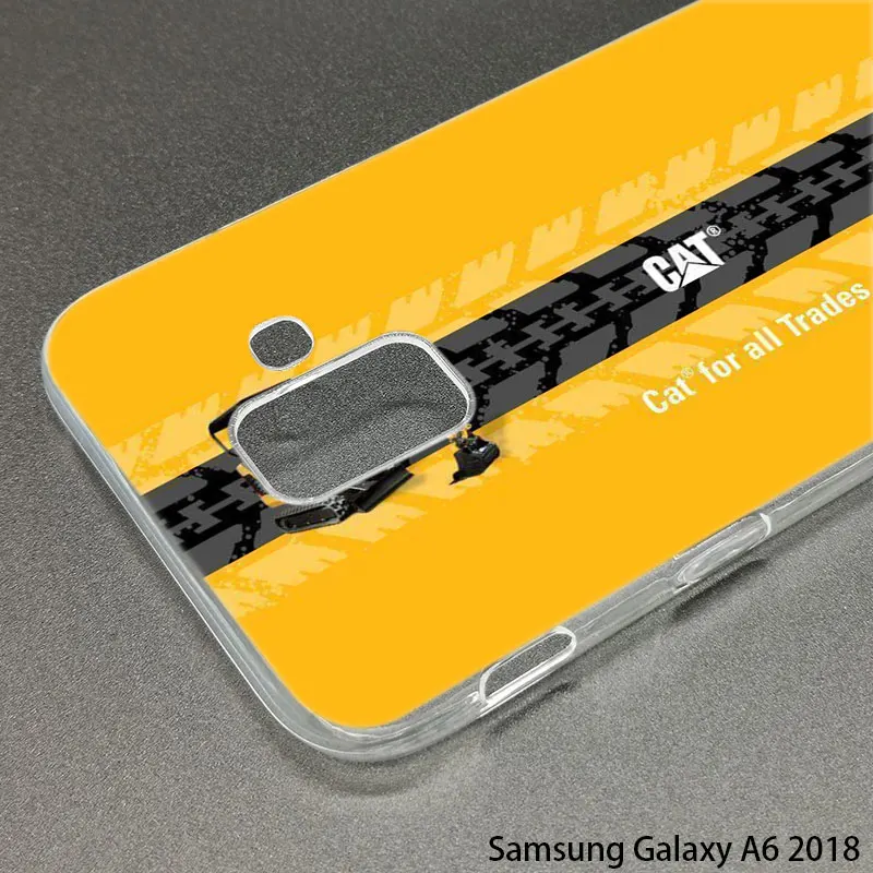 Силиконовый чехол с логотипом Caterpillar DOZER для Samsung Galaxy S10E S10 5G S9 S8 S7 Edge Note 10 Plus 9 A9 A8 A7 A6