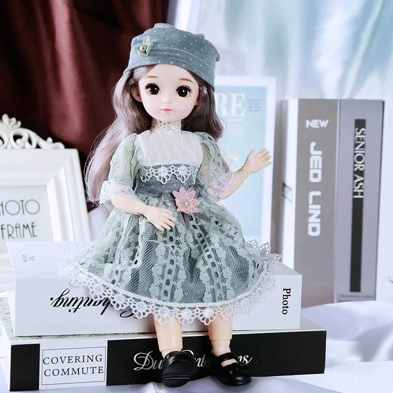 

Beautiful BJD Doll Clothes for 1/6 Dolls DIY Manual Exquisite Dolls Princess Dress + Headdress Suit for 12 inch 30 CM Dolls Toys