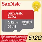 SanDisk карта памяти micro SD, класс 10, 120 мс, 16 ГБ, 32 ГБ, 64 ГБ, 512 ГБ