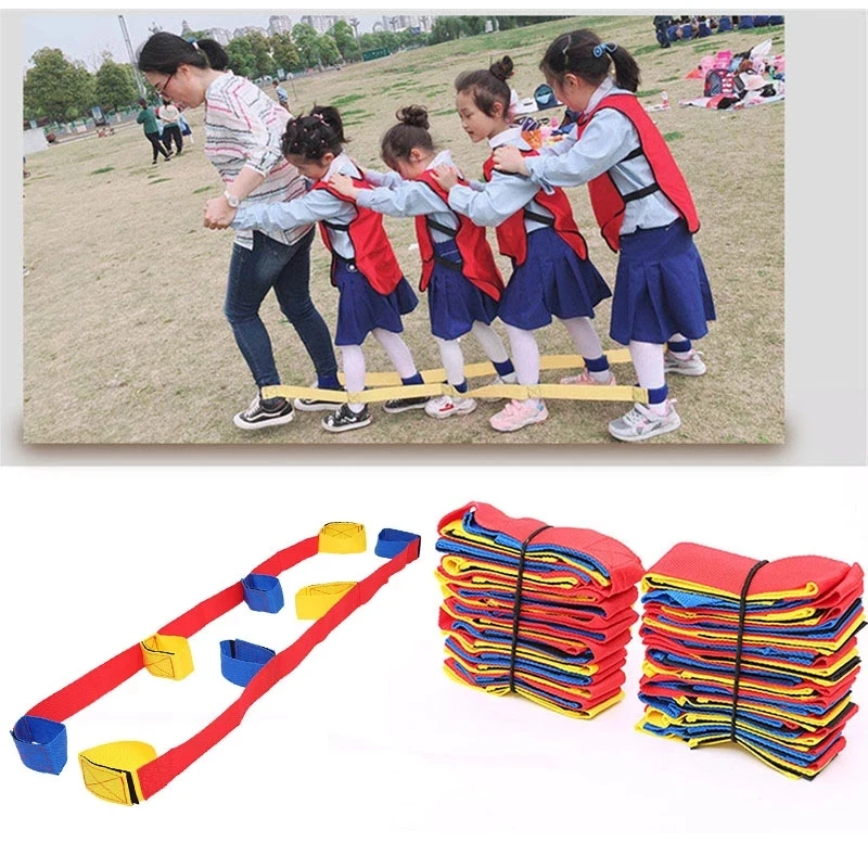 

4 People Giant Footsteps Children Outdoor Sports Toys Game Training Equipment For Kids Adults Teamwork Games Interactive Toy
