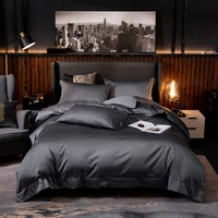 home textiles egyptian cotton bedding set pure colors embroidery bed set duvet cover bed sheet high end premium king queen size