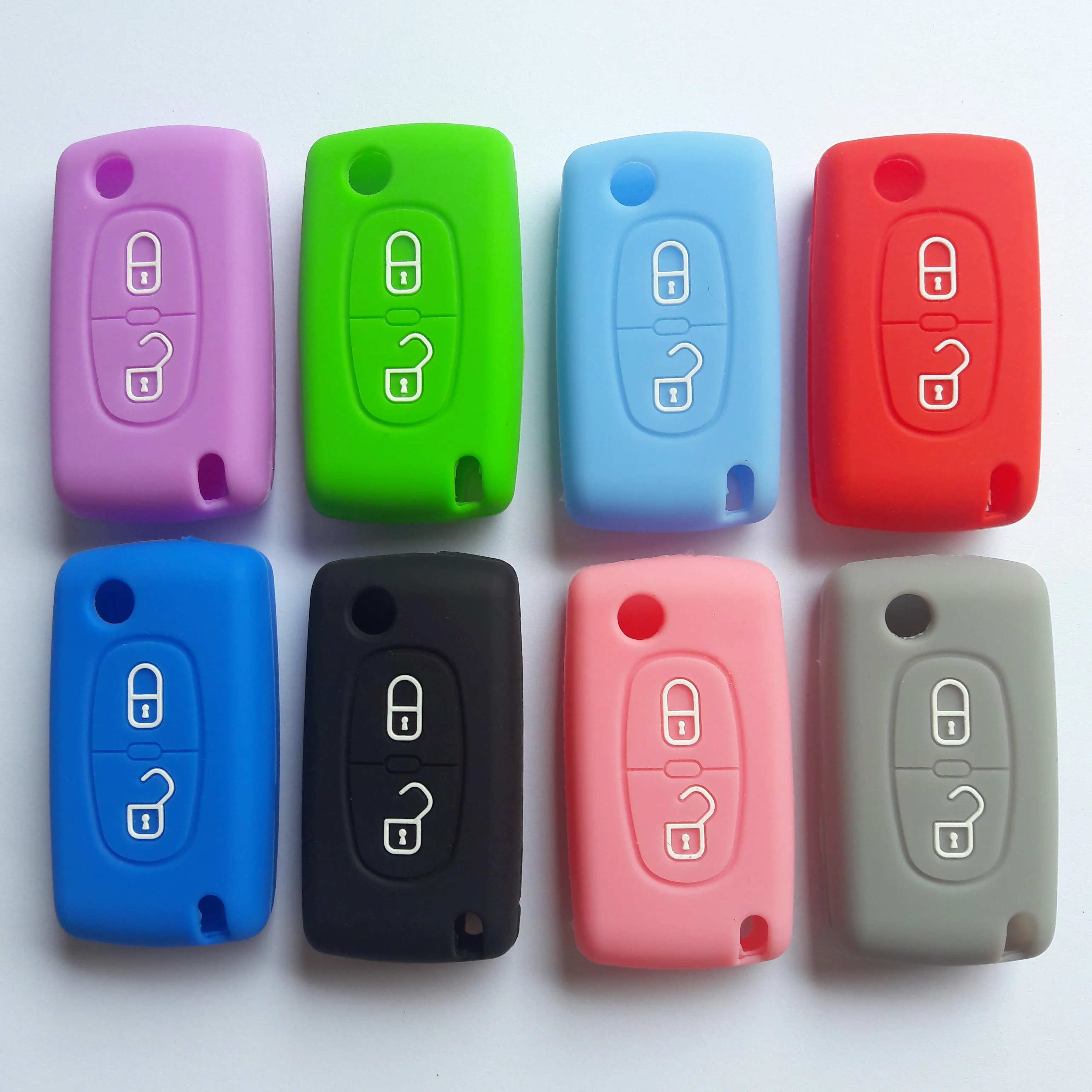 Чехол для дистанционного ключа с 2 кнопками силиконовый держатель CITROEN C2 C3 C4 C5