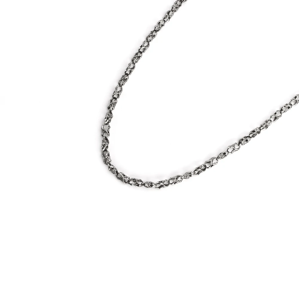 Цепочка для ключей в байкерском стиле DR45 металлический кошелек с черепом