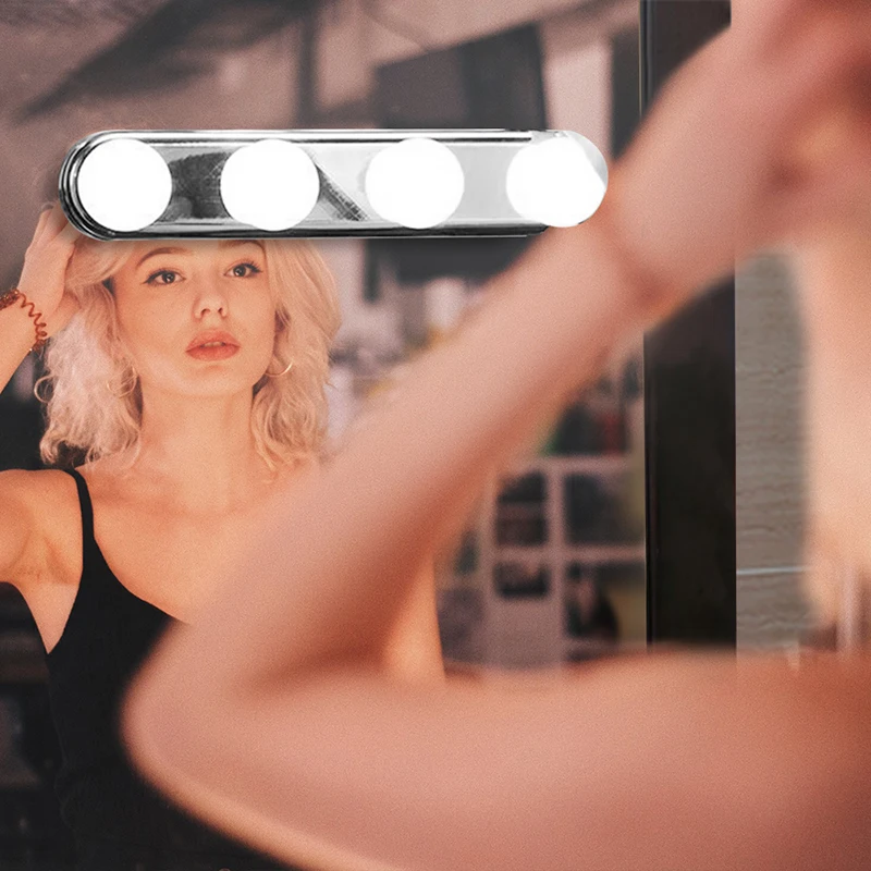 4/10 шт./компл. светодиодный светильник s зеркальный настенный для макияжа лампы