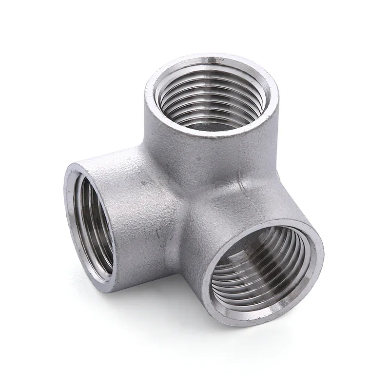 

304 Stainless Steel Tee Connector Internal Thread Hardware Water Pipe Joint 2'' 1'' 1/4 1/2 3/4 Industry Three-way Connector
