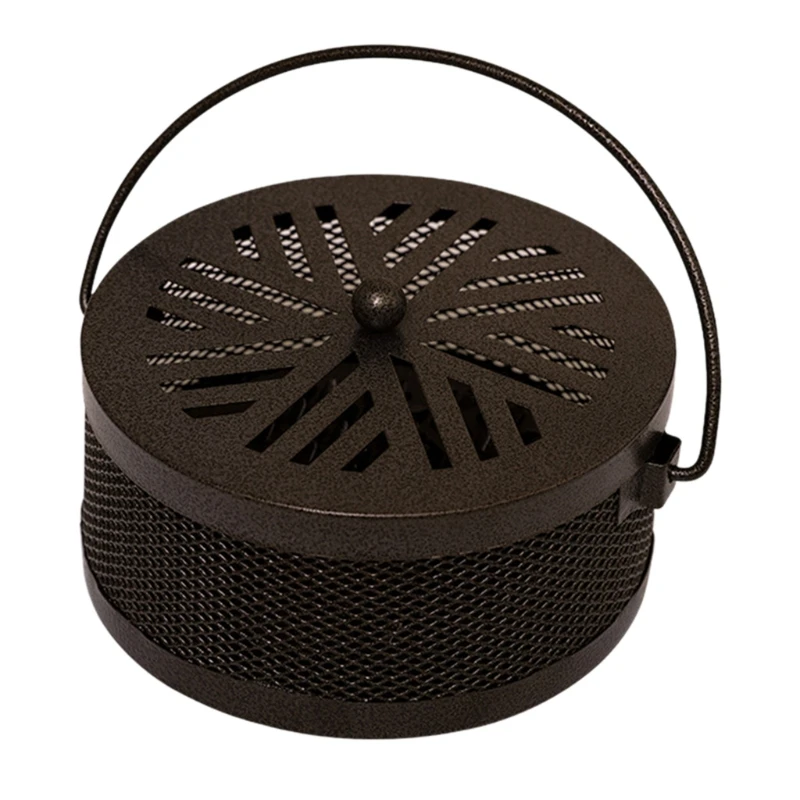 

Anti Scald Wrought Iron Mosquitos Coil Holder with Handle for Home Garden Office Mosquitos Incense Case