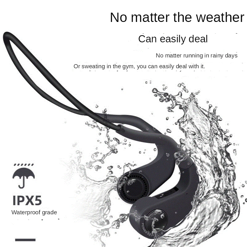 

By 8 bone conduction bluetooth 5.0 wireless headsets senior waterproof bluetooth headsets