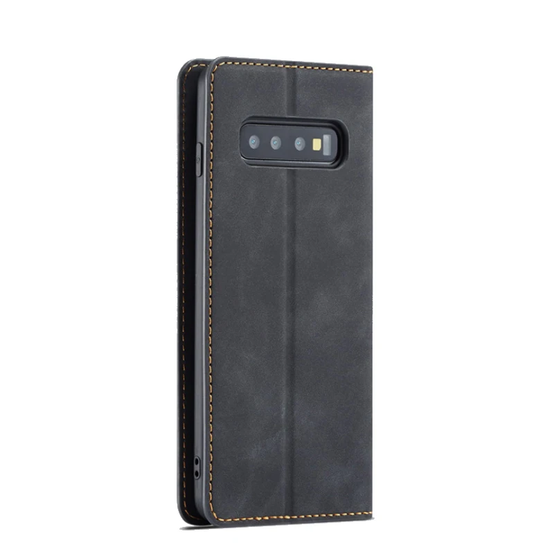 Кожаный флип-чехол для Samsung S9 S8 S7 Edge S10 J4 J6 Plus A7 A8 2018 Note 9 10 | Мобильные телефоны и
