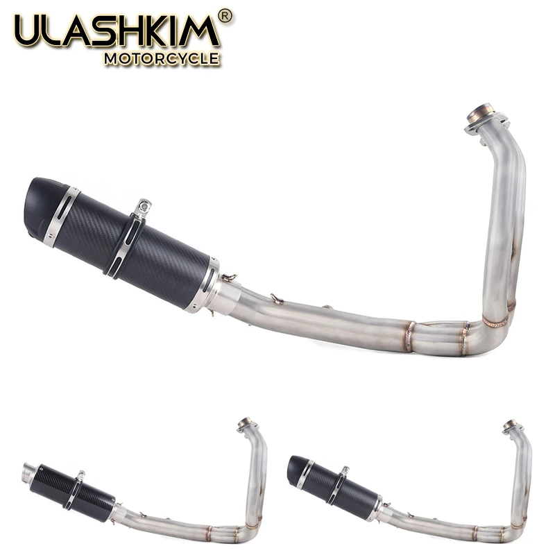 

Мотоцикл Полный глушитель средней линии трубы полная система слипоны для kawasaki ER6N ER6F NINJA650R Ninja650 Z650 2012-2016