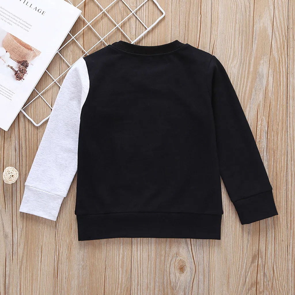 Детский свитшот одежда для маленьких девочек и мальчиков блузка с изображением