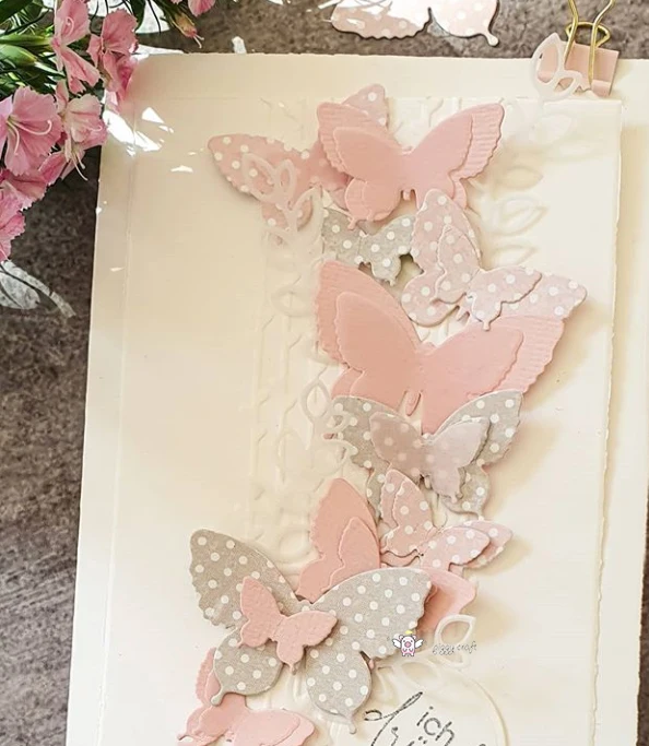 

New 5Pcs Butterfly decoration metal Cutting Dies Stencils DIY Scrapbooking Paper/photo Cards Embossing Dies