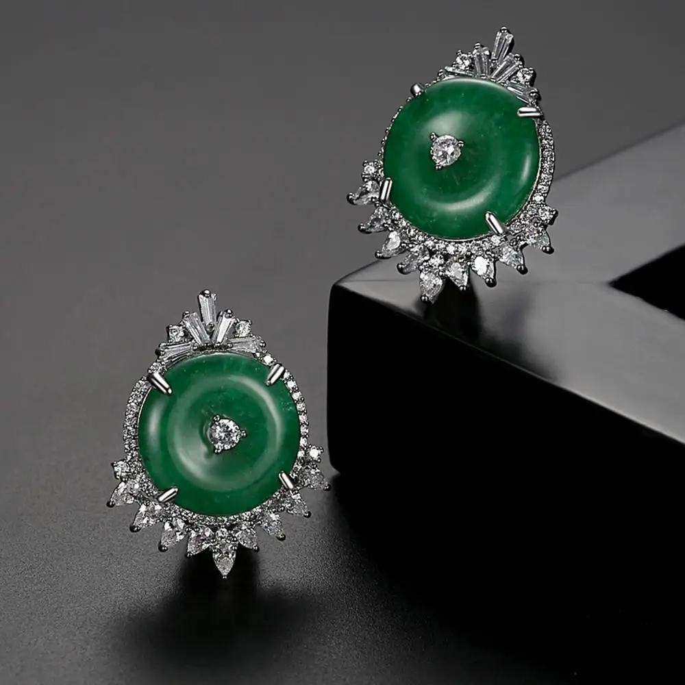 LUOTEEMI новый дизайн привлекательный серьги-гвоздики для женщин Высокое качество AAA