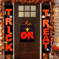 180cm halloween door porch hanging banner decor welcome sign halloween party trick props frighten kids pumpkin witchl candy box