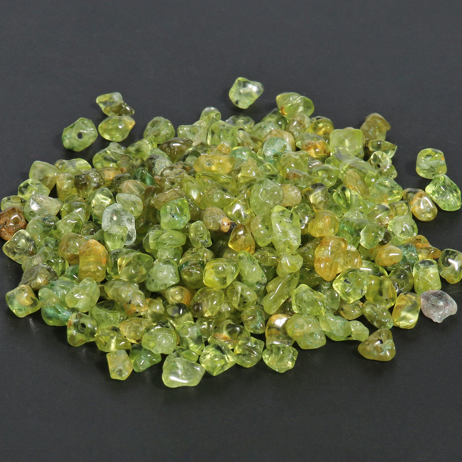

3-5mm 5-8mm Irregular Freeform Chip Gravel Bead Natural Stone Green Olivine Beads For Jewelry Making Diy Necklace 16inches