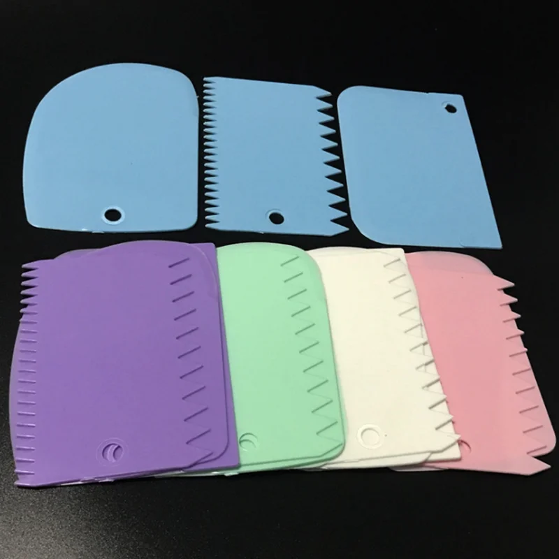 3 шт. формы для выпечки инструменты Пластик миксер теста Ножи глазурь скребок