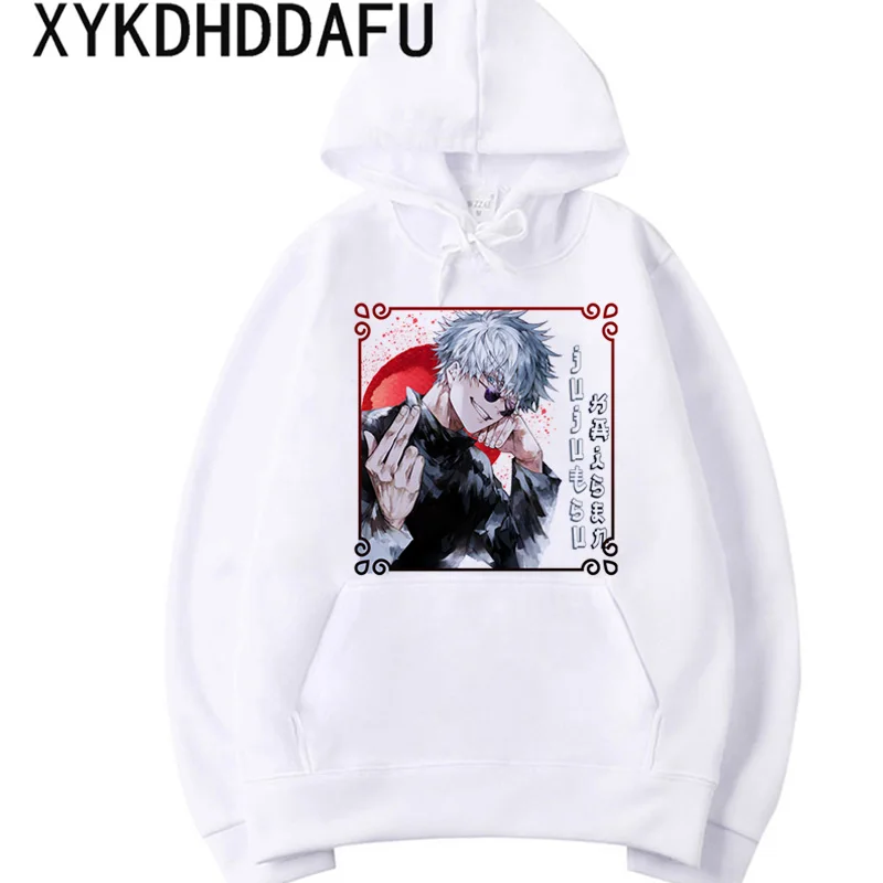 

Jujutsu Kaisen Hoodie Kawaii Gojo Satoru Clothing Winter Sweatshirts Japanese Anime Hoodies Sweatshirts Cartoon Hoody Fashion