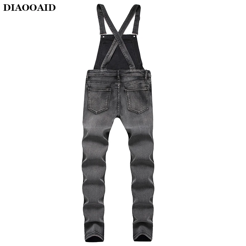 Новинка 2019 уличная одежда DIAOOAID модные мужские рваные джинсовые комбинезоны в