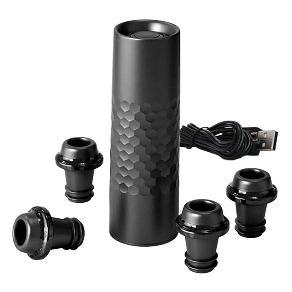 

4 Pieces Wine Savers Battery Powered Leakproof Reusable Vacuum Sealer Barware barware for Red Wine Champagne Party Lover