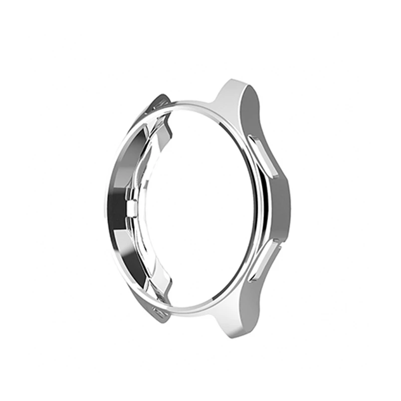 Silver Модный силиконовый чехол для часов из ТПУ, мягкий чехол-держатель для часов samsung gear S3 Galaxy Watch 46 мм, защитная пленка - Цвет: Silver