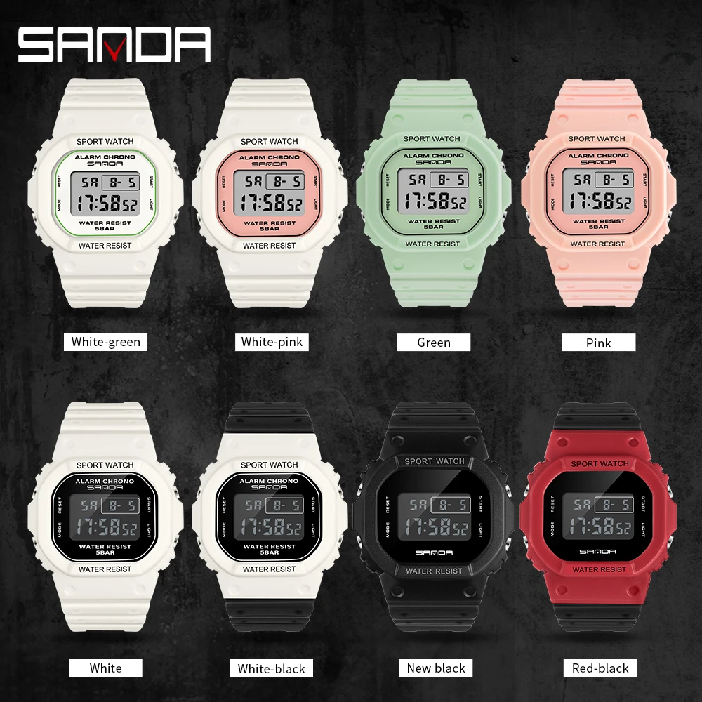 Часы SANDA Мужские/Женские электронные в стиле G-Shock брендовые модные спортивные