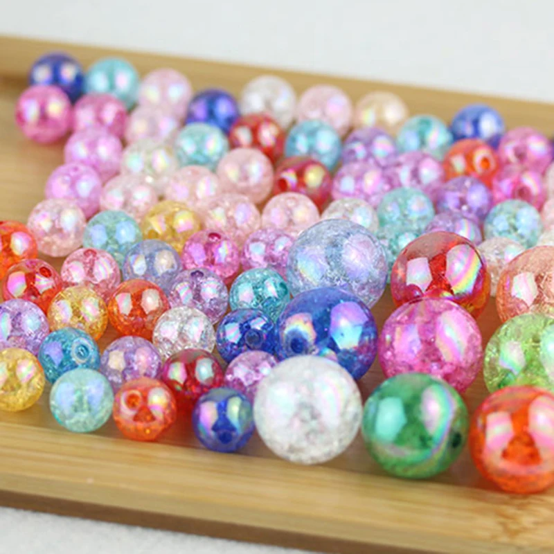 Оптовая продажа 10 цветов очаровательные бусины из натурального хрусталя круглые