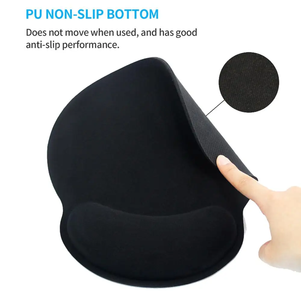 

New Wrist Rest Mouse Pad with Non-Slip Base Wrist Rest Pad Ergonomic Mousepad for Typist Office Gaming PC Laptop