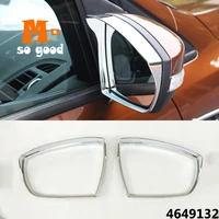 abs chrome for ford c max car rearview mirror block rain eyebrow sticker cover trim car exterior styling accessories 2016 2017
