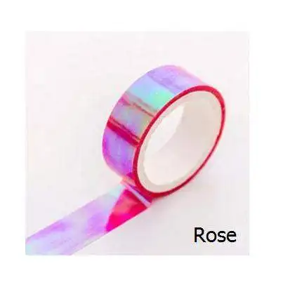 Бургундия wash tape papel adesivo winterdecoracion japonesa celo de colores Autumn Laser Rainbow pink japan decoration przybory szkolne - Цвет: Бургундия