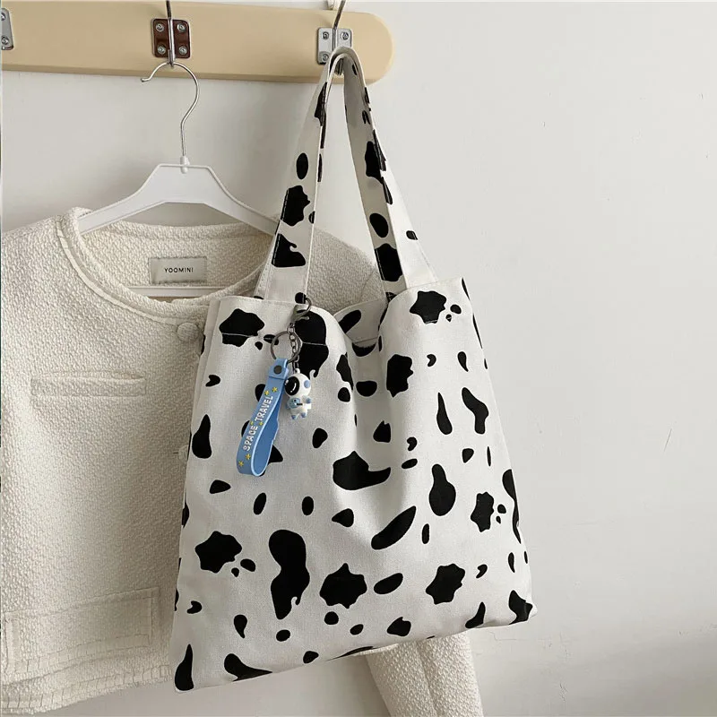 

New Canvas Bag Large Capacity Simple Female Bag Classic One-shoulder Tote Bag One-shoulder Rectangular Bag Beach Shopping Bag