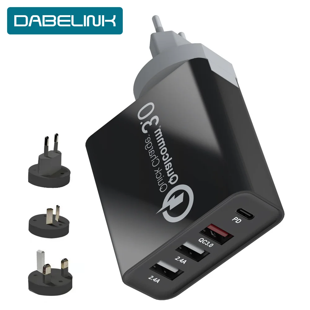 Сетевое зарядное устройство с портом USB Type C 60 Вт QC 3 0|Зарядные устройства для