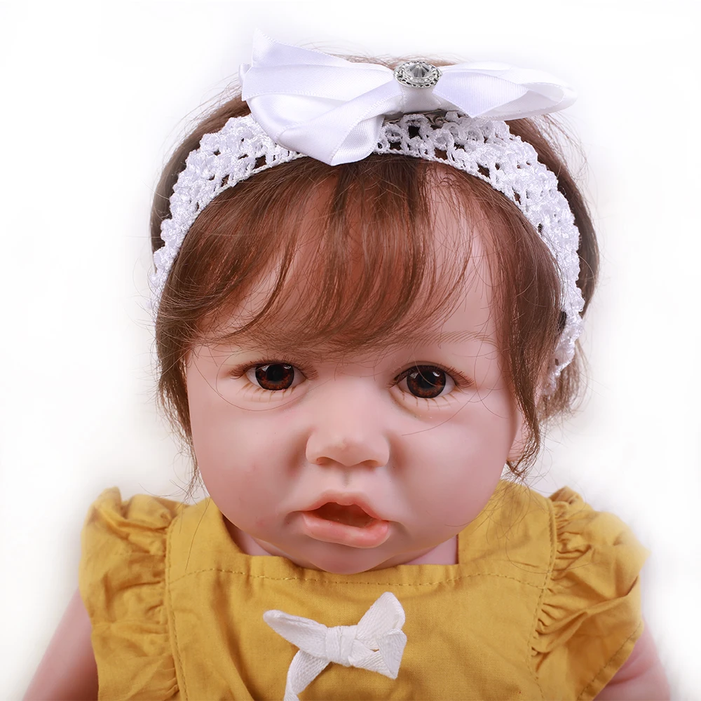 20 дюймов кукла для малышей на все тело мягкая виниловая игрушка тела девочек