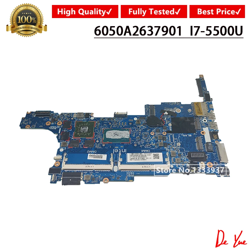 

For HP EliteBook 840 G2 850 G2 Laptop Motherboard With I7-5500 Notebook 799517-001 799517-501 799517-601 6050A2637901 Mainboard