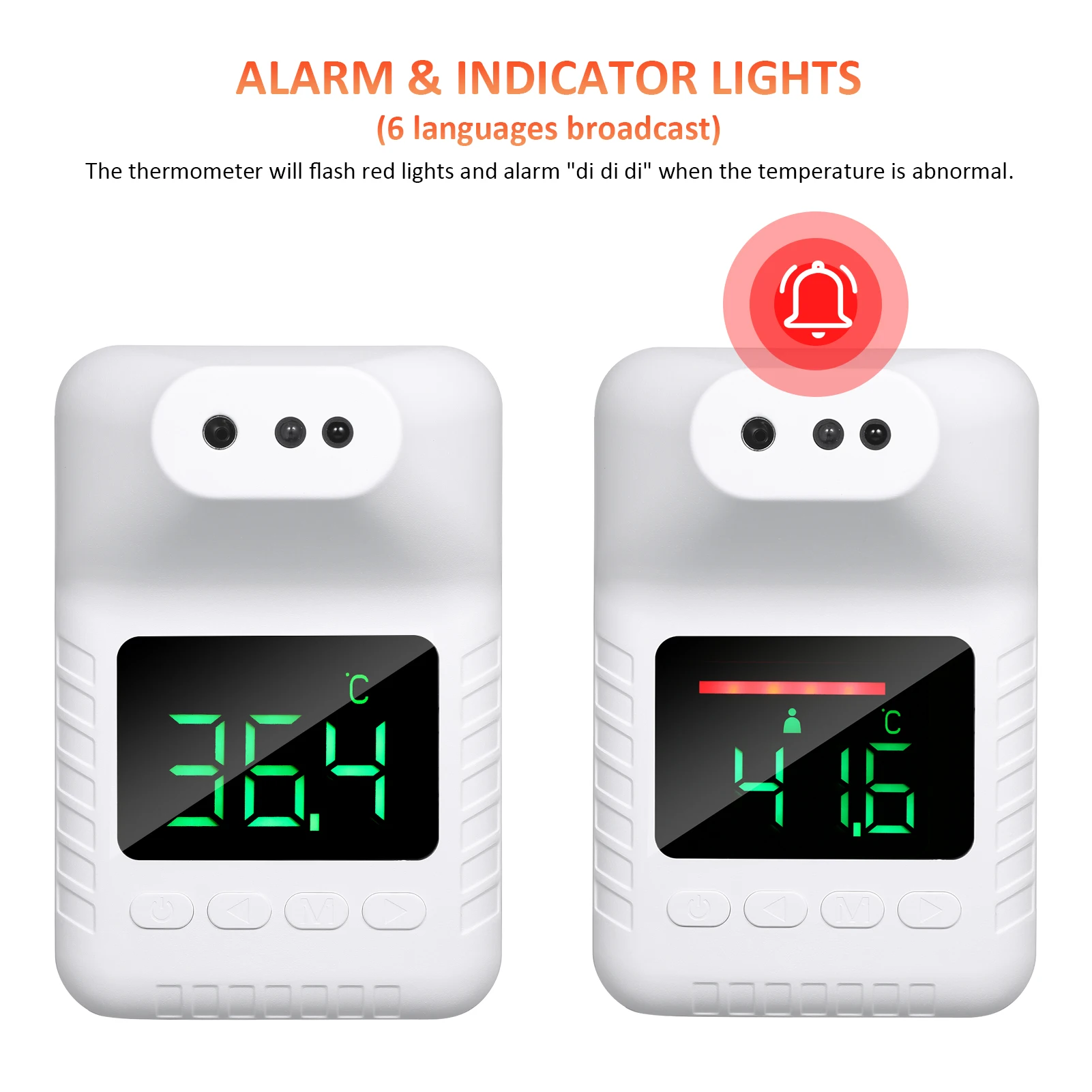 Бесконтактный инфракрасный термометр новейший ЛОБНЫЙ настенный автоматический