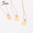 Ювелирные изделия Joolim PVD, ожерелье с подвеской с буквами английских пословиц, Стильное ожерелье из нержавеющей стали