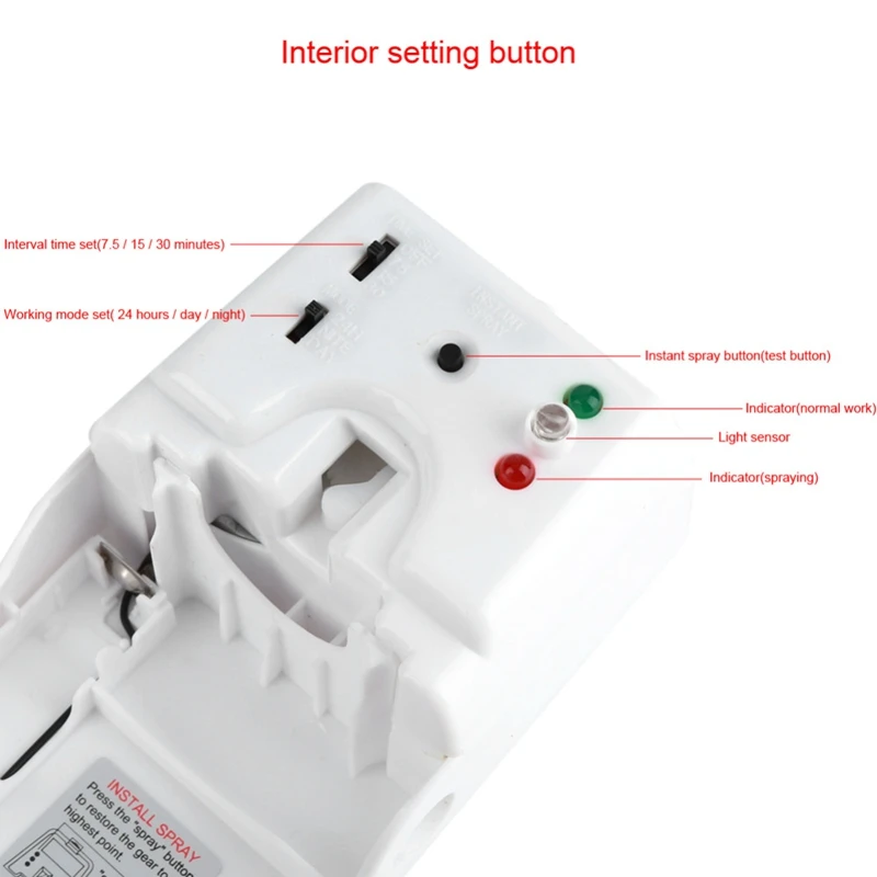 Автоматический освежитель воздуха комнатный настенный с датчиком освещения для